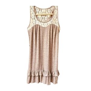 Mossimo Ladies Sleeveless Lacy Ruffled Summer dress.